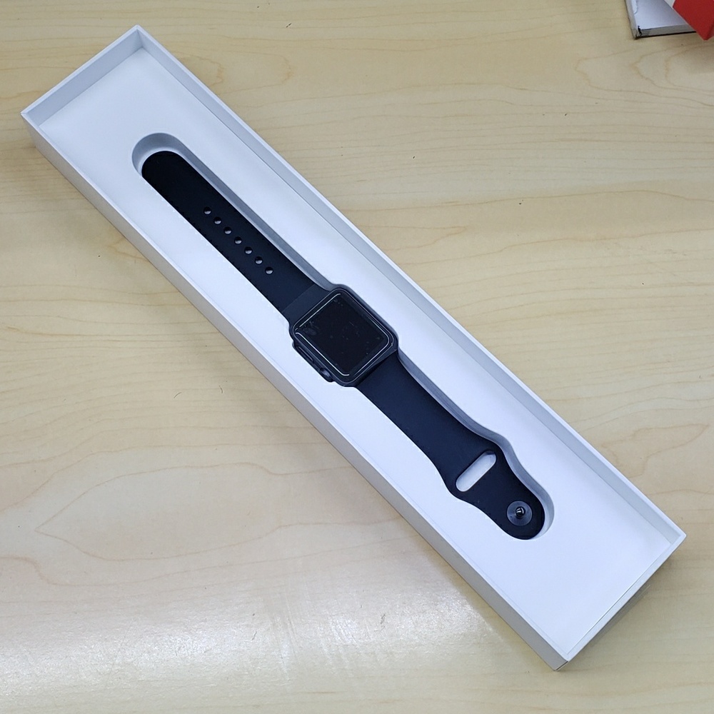 Apple Watch, 38mm, Space Gray Aluminum Sport Band